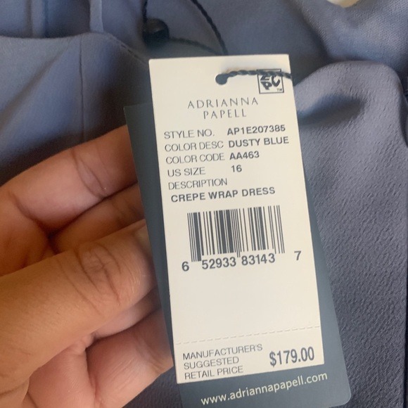 NWT Adrianna Papell Ruffled Button Mermaid Dress - Picture 9 of 9